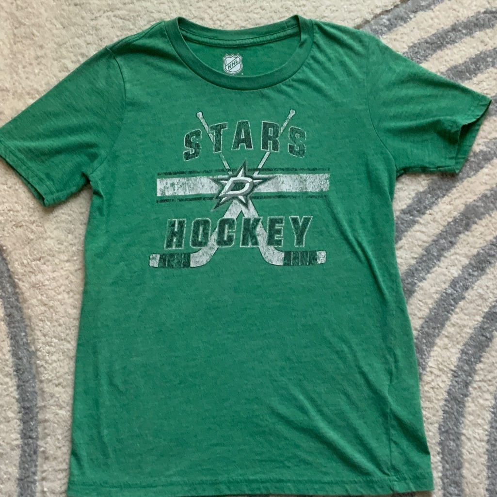 Nhl Green Stars Hockey Kids Tee Nhl Green Stars Hockey Kids Tee